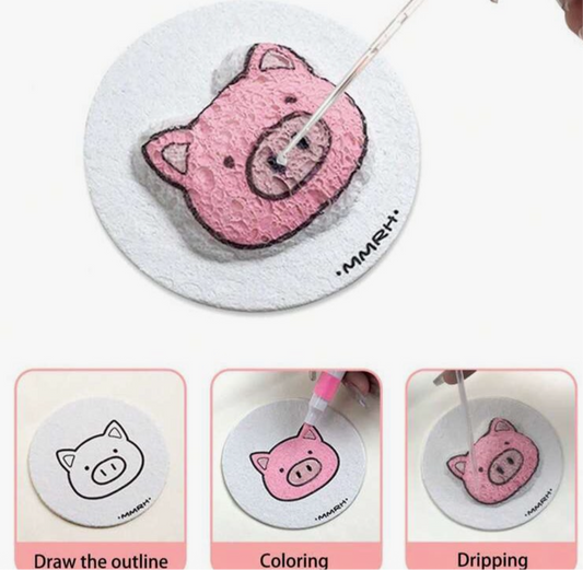 Puff Picture Kit - 7 plain discs & water pen included