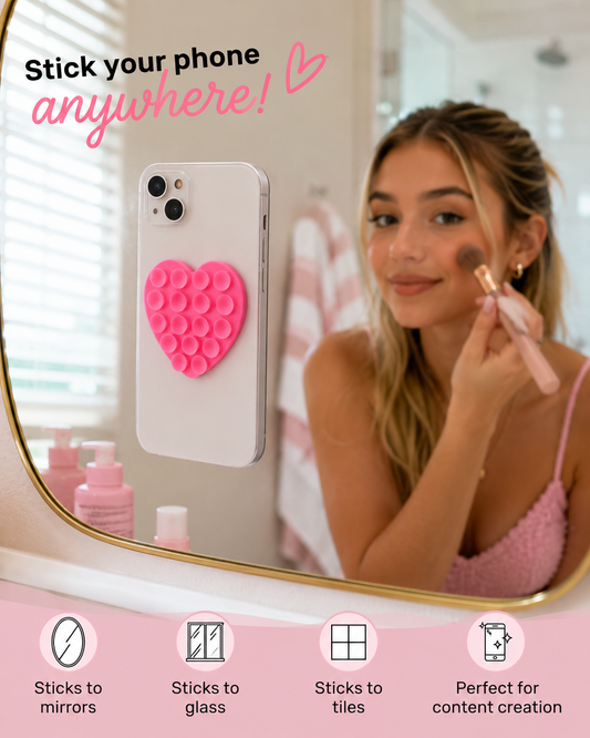 Heart Phone Suction Grips | Pack of 3