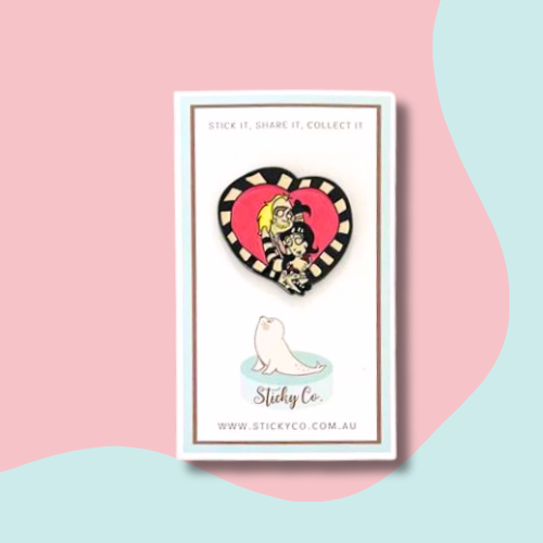 Spooky Heart | Enamel Clothing Pin