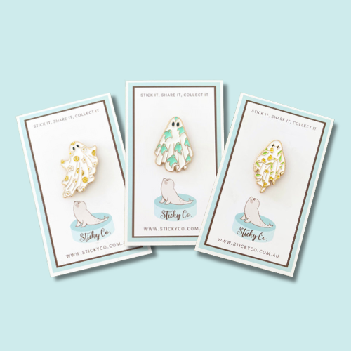 Cute Ghost Enamel Pins – 5 Spooky-Cute Styles
