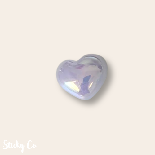 Iridescent Gem & Rose | Shoe Charms
