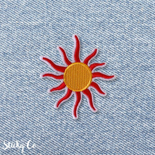 Sun clothing patch | Iron-on