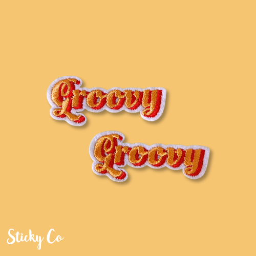 Groovy clothing patch | Iron-on