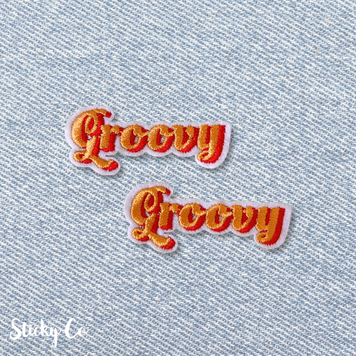 Groovy clothing patch | Iron-on
