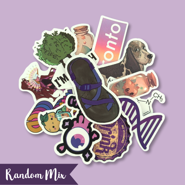 Assorted junk journal sticker bundle with 30 mixed vintage and aesthetic designs – perfect for journaling or crafts