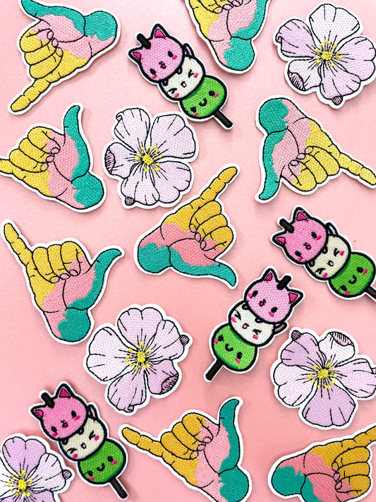 Hibiscus Flower Clothing Patch | Iron On