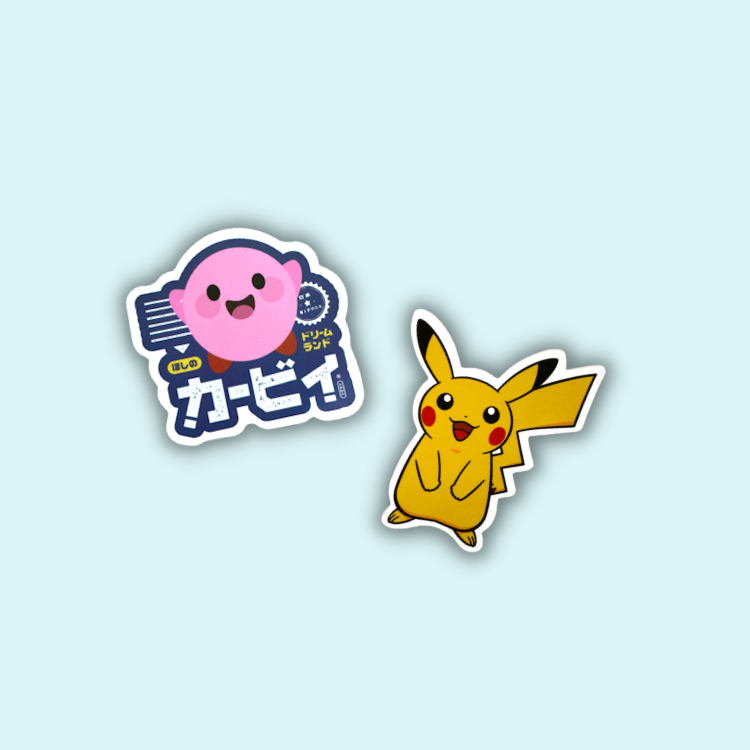 Gaming, movie & cartoon character stickers