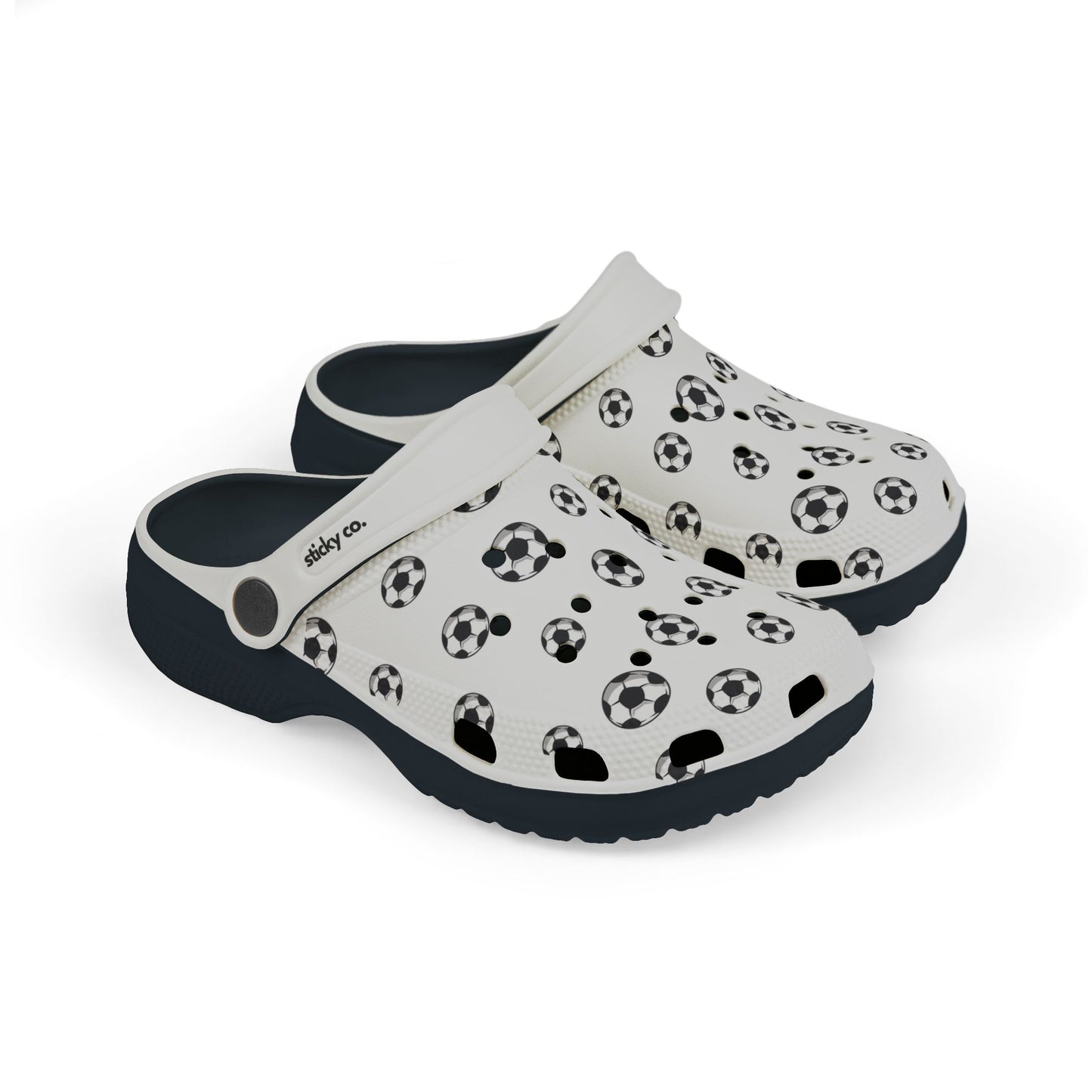 Football / Soccer Print | Kid's EVA Foam Clogs