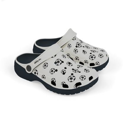 Football / Soccer Print | Kid's EVA Foam Clogs