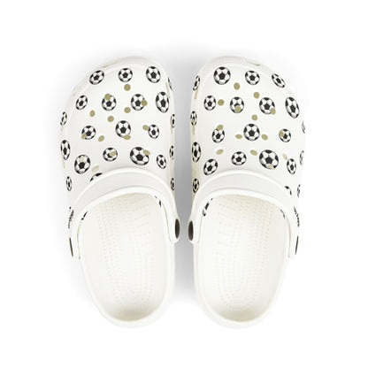 Football / Soccer Print | Kid's EVA Foam Clogs