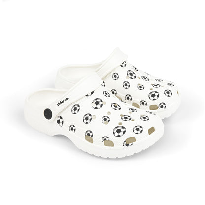 Football / Soccer Print | Kid's EVA Foam Clogs