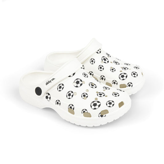 Football / Soccer Print | Kid's EVA Foam Clogs