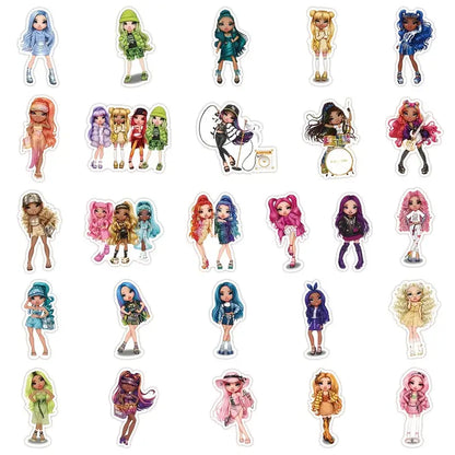 Rainbow Doll Stickers | Bundle of 15pcs (random selection)