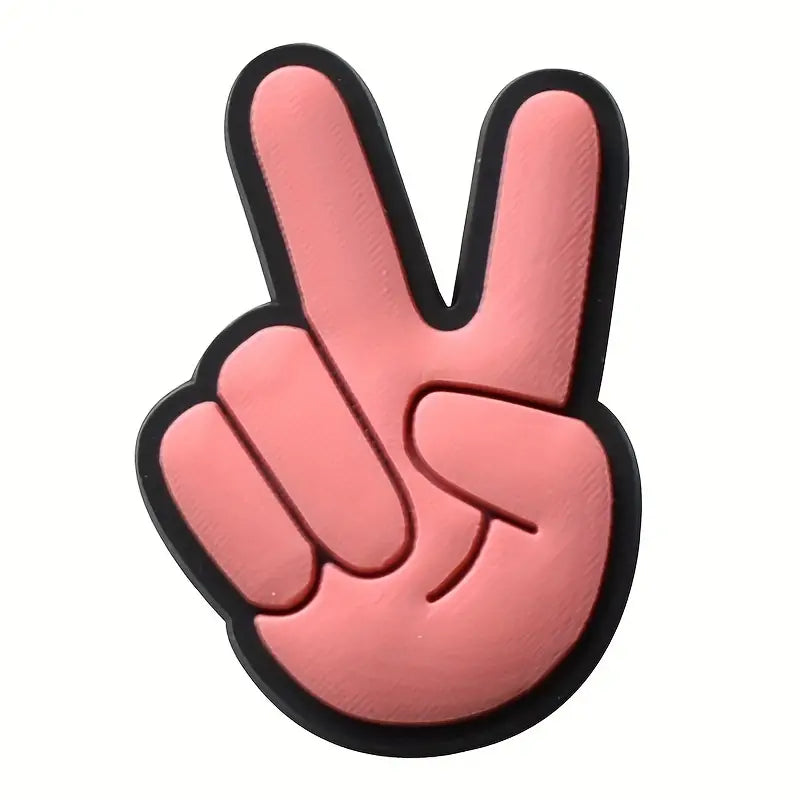 Peace sign online jibbitz