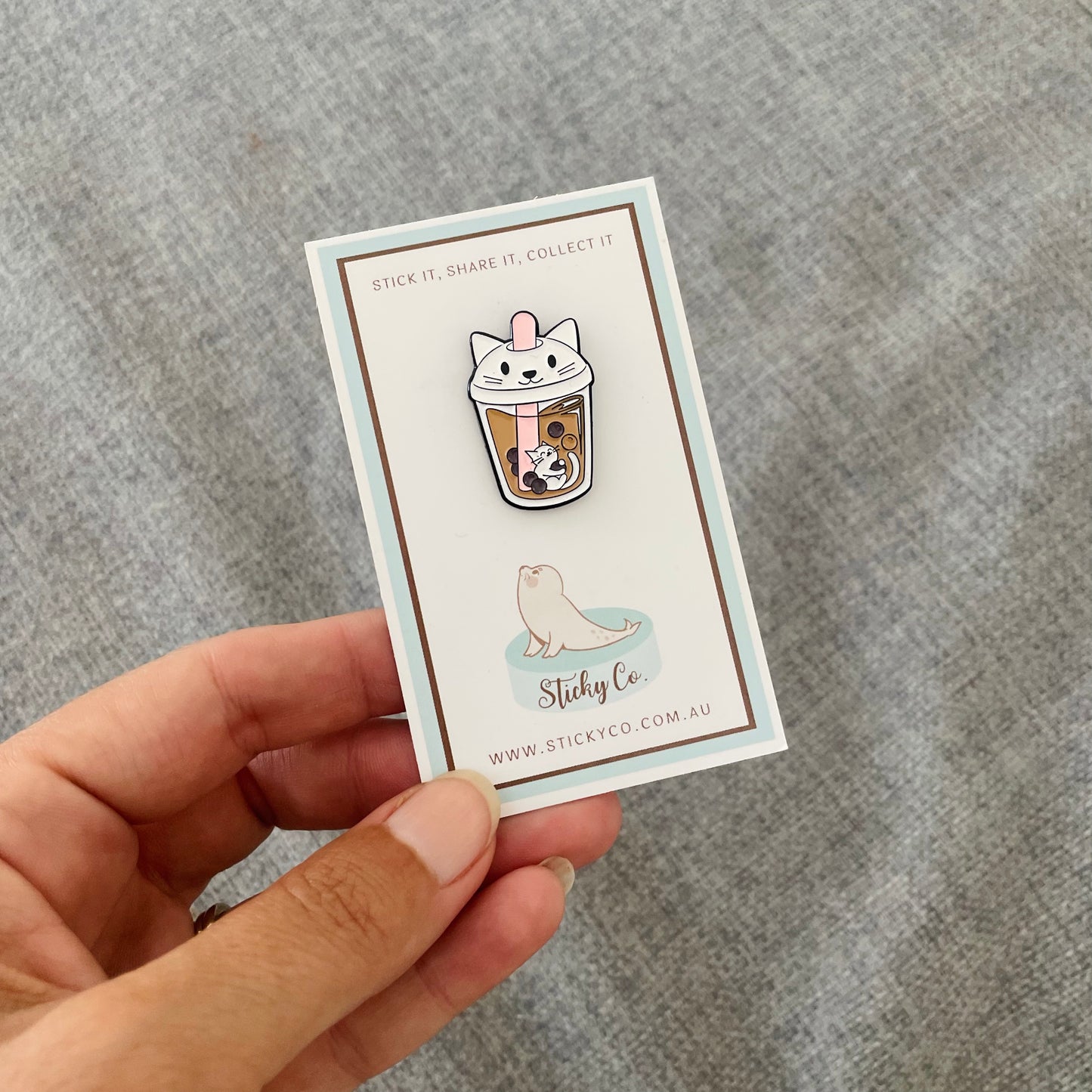 Bubble Tea | Enamel clothing pin