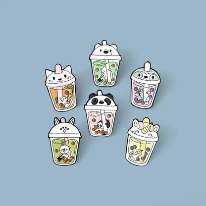 Bubble Tea | Enamel clothing pin