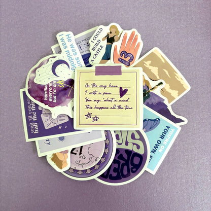 Lyric Stickers | Bundle of 15 pcs