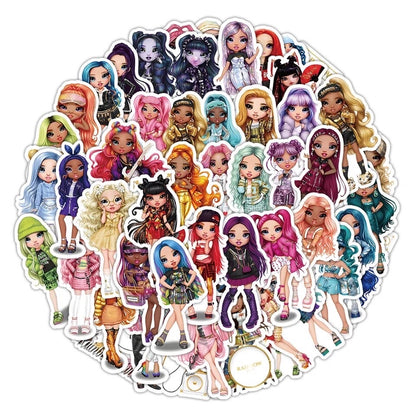 Rainbow Doll Stickers | Bundle of 15pcs (random selection)