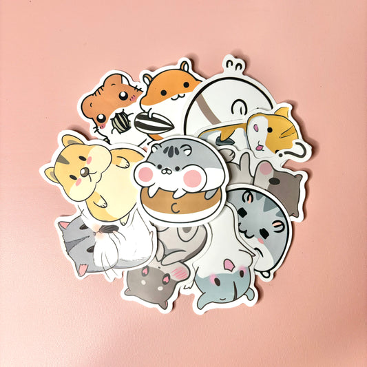 Hamsters| Sticker Bundle (10 pcs Random selection)