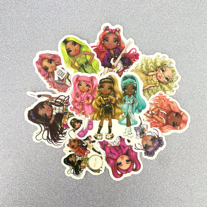 Rainbow Doll Stickers | Bundle of 15pcs (random selection)