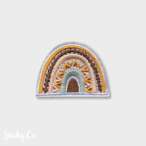 Tribal Rainbow clothing patch | Iron-on