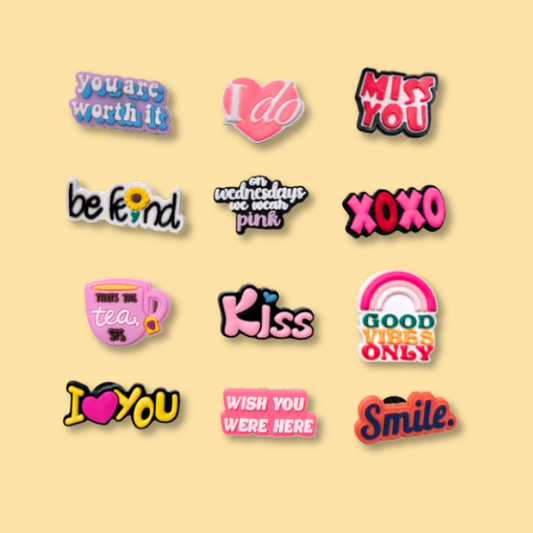 Quotes & Text | Shoe Charms