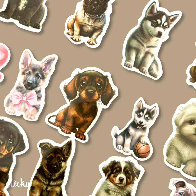 Pair of Dog Stickers | Your choice of breed