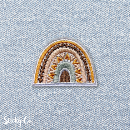 Tribal Rainbow clothing patch | Iron-on