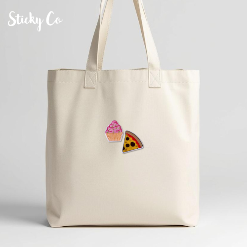 Cupcake & Pizza |  Pair of Iron-on patches