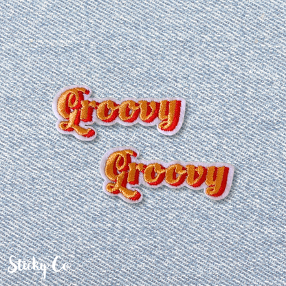 Groovy clothing patch |  Iron-on