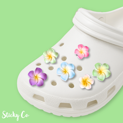 Tropical Flower Shoe Charms
