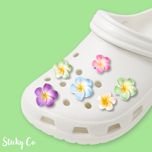 Tropical Flower Shoe Charms