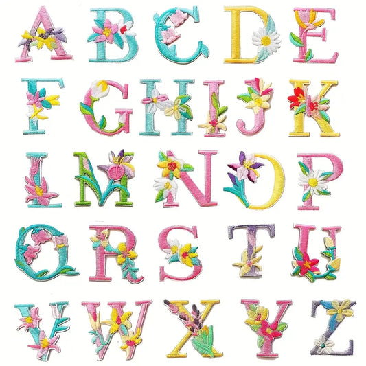 Iron On Alphabet Patches  | A to Z