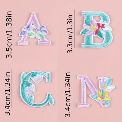 Iron On Alphabet Patches  | A to Z