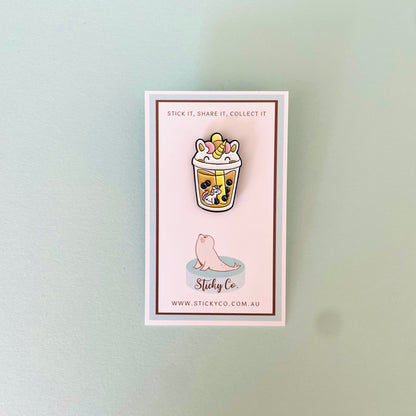 Bubble Tea | Enamel clothing pin