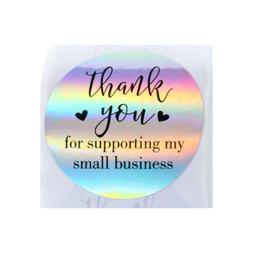 Thank you Business Stickers | Small 2.5cm