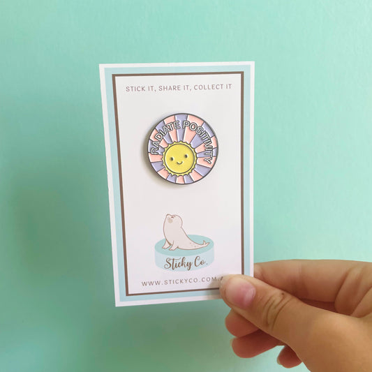 Radiate Positivity | Enamel Clothing Pin